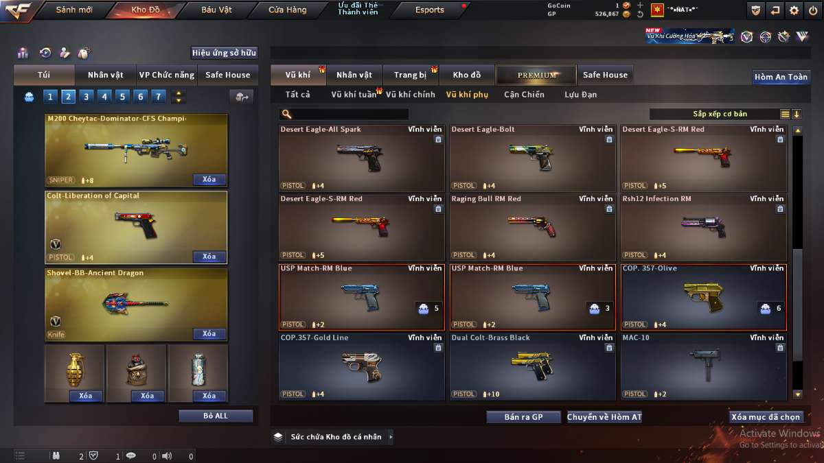 shop acc cf uy tin gia re